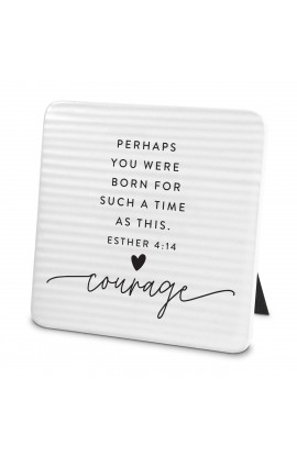 LCP40454 - Plaque Hold Onto Hope Courage Textured - - 1 