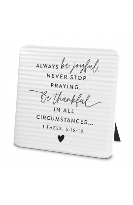 LCP40453 - Plaque Hold Onto Hope Be Joyful Textured - - 1 