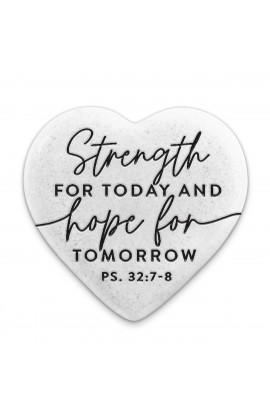 LCP40754 - Scripture Stone Hope Heart Strength - - 1 