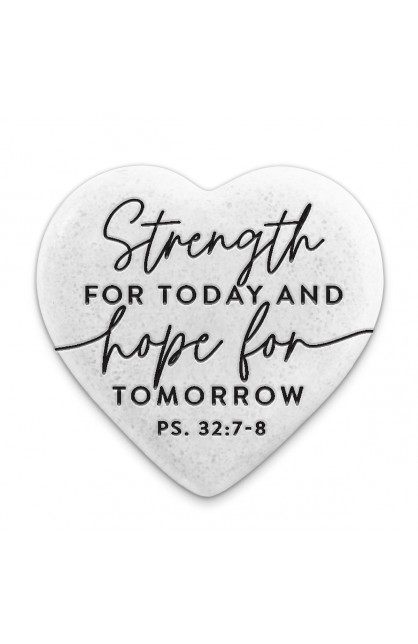 LCP40754 - Scripture Stone Hope Heart Strength - - 1 