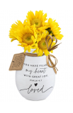 LCP51332 - Vase Textured Hold Onto Hope Loved - - 2 