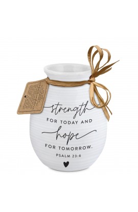 Vase Textured Hold Hope Strength & Hope