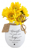 LCP51333 - Vase Textured Hold Hope Strength & Hope - - 2 