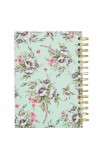 Journal Wirebound Cream/Mint Floral Give Thanks Ps. 107:1