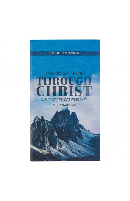 DP416 - 2024 Daily Planner Sm Through Christ Phil. 4:13 - - 1 