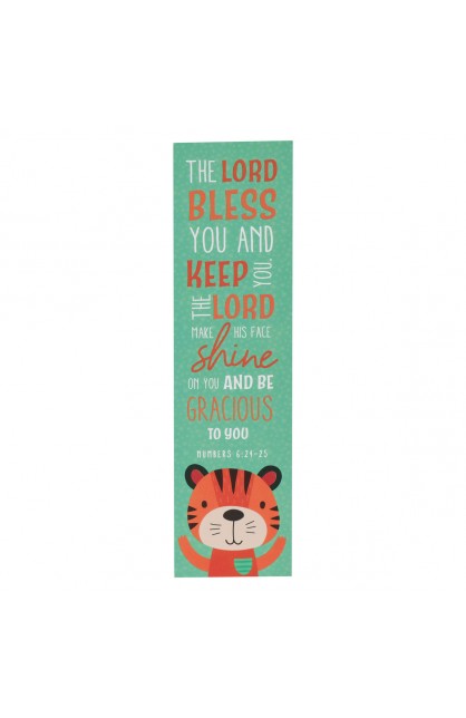 BMP129 - Bookmark Pack Green Tiger The Lord Bless You Num. 6:24-25 - - 1 