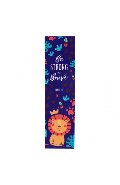 BMP138 - Bookmark Pack Blue Lion Be Strong & Brave Josh. 1:9 - - 1 