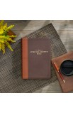 SGB005 - NLT The Spiritual Growth Bible Faux Leather Chocolate Brown/Ginger - - 11 
