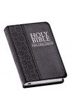 KJV Bible Mini Pocket Faux Leather Black