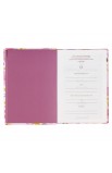 SGB014 - NLT The Spiritual Growth Bible Faux Leather Pink/Purple Floral Printed - - 4 
