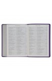 SGB015 - NLT The Spiritual Growth Bible Faux Leather Purple Floral - - 9 