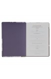 SGB016 - NLT The Spiritual Growth Bible Faux Leather Dusty Purple Floral Printed - - 4 