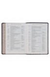 SGB017 - NLT The Spiritual Growth Bible Faux Leather Black Floral - - 10 