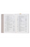 SGB018 - NLT The Spiritual Growth Bible Faux Leather Cream Floral Printed - - 10 
