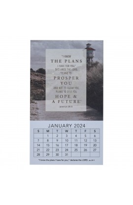 MMC351 - 2024 Mini Magnetic Calendar I Know the Plans Jer. 29:11 - - 1 
