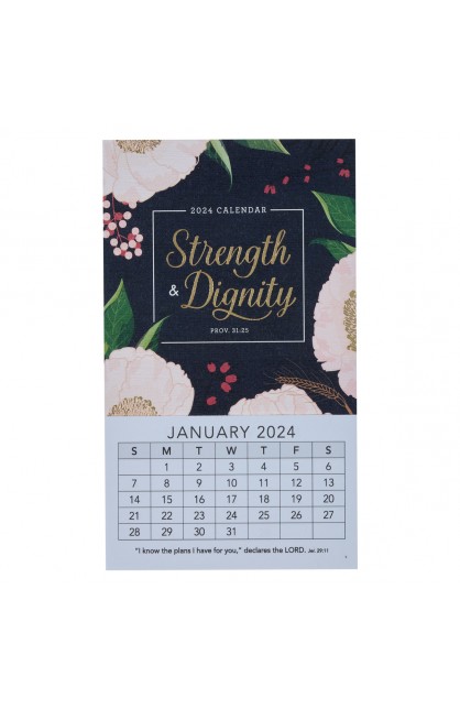 MMC357 - 2024 Mini Magnetic Calendar Strength & Dignity Pro - - 1 