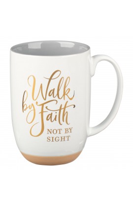 Mug White/Gray Walk by Faith 2 Cor. 5:7