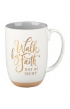 Mug White/Gray Walk by Faith 2 Cor. 5:7