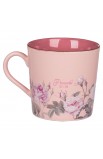 Mug Pink Two-tone Floral More Precious Prov. 31:10