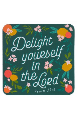 Magnet Dk Teal Lemons Delight Yourself Ps. 37:4