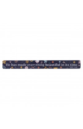 Magnetic Strip Blue Floral Everything Beautiful Eccl. 3:11
