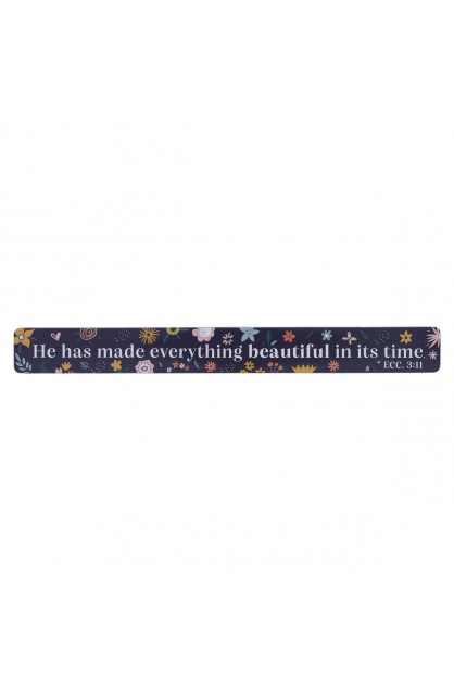 Magnetic Strip Blue Floral Everything Beautiful Eccl. 3:11