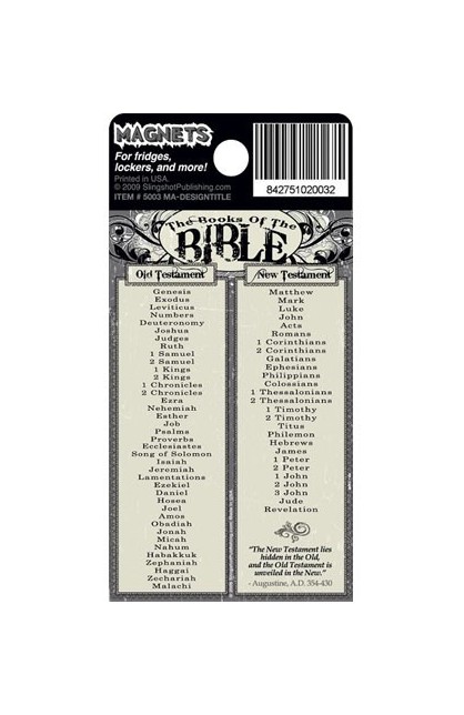 BOOKS OF THE BIBLE MAGNET