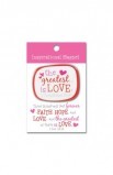 THE GREATEST IS LOVE COLORFUL MAGNET