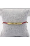 SC0262 - YOUR WILL ARABIC BRAIDED ROPE RED BRACELET GOLD - - 3 