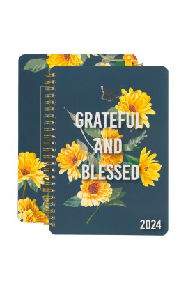 2024 Wirebound Grateful And Blessed Weekly Planner