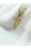 SC0308 - TRIANGLE CROSS NECKLACE GOLD - - 1 