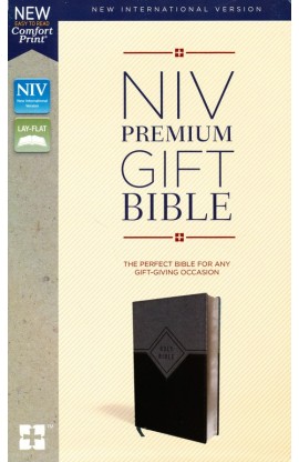 BK3155 - NIV PREMIUM GIFT BIBLE BLACK GREY LEATHERSOFT - - 1 