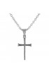 32-6174 - Necklace Nail Cross Stainless Steel 1 1/4 24Ch - - 1 