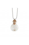 32-9453 - Mustard Seed Round Bottle Necklace - - 1 