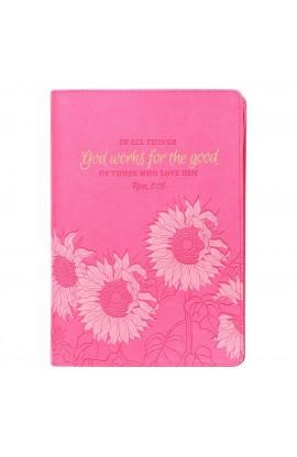 JL609 - Journal Classic Zip Pink God Works for the Good Rom 8:28 - - 1 