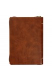 JL592 - Journal Classic w/zip Brown Be Strong Josh 1:9 - - 2 