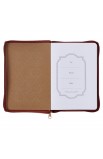 JL592 - Journal Classic w/zip Brown Be Strong Josh 1:9 - - 3 