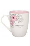 MUG1057 - Mug Pink Flower Lord Bless & Keep You Num 6:24 - - 2 