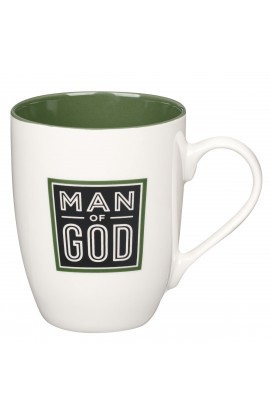 MUG1070 - Mug Green/Black Man of God 1 Tim 6:11 - - 1 