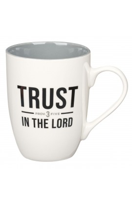 MUG1071 - Mug Gray Trust in the Lord Prov 3:5 - - 1 
