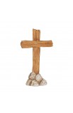 CROSSFIG-8 - Cross Figurine Card He Died For Us Resin 3H - - 2 