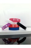 SC0328 - CROSS EQUALS HEART SILICONE BRACELET 16CM - - 8 