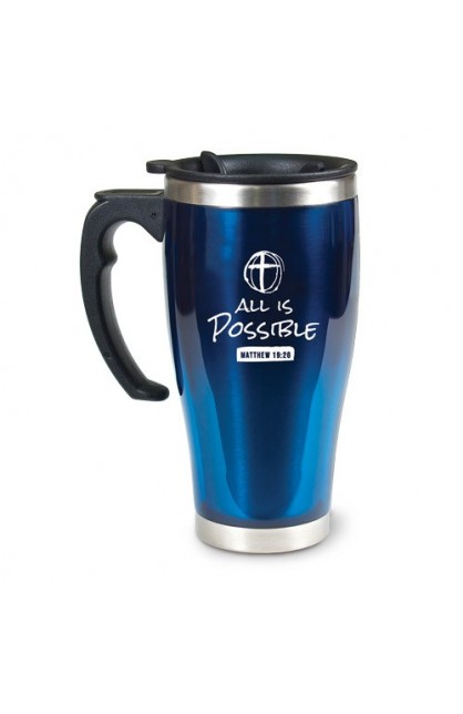 LCP15918 - ALL IS POSSIBLE STAINLESS STEEL TRAVEL MUG - - 1 