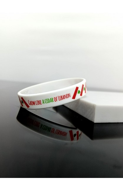 SC0325 - CEDAR OF LEBANON SILICONE BRACELET 19CM - - 1 