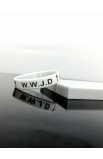 SC0333- - WWJD SILICONE BRACELET 19CM - - 10 