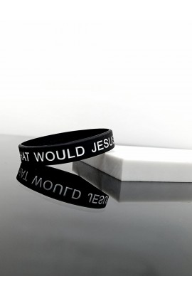 SC0333- - WWJD SILICONE BRACELET 19CM - - 1 