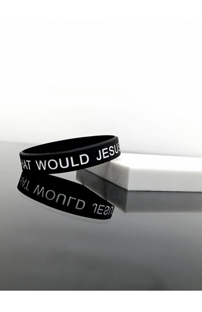 SC0333- - WWJD SILICONE BRACELET 19CM - - 13 