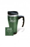 LCP15912 - FIX YOUR EYES ON JESUS STAINLESS STEEL TRAVEL MUG - - 1 
