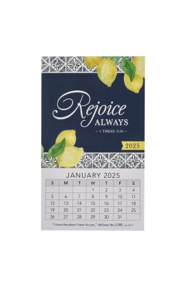 2025 Mini Magnetic Calendar Rejoice Always