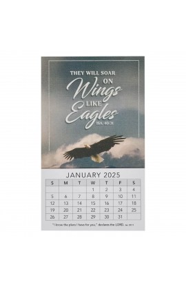 2025 Mini Magnetic Calendar Wings Like Eagles